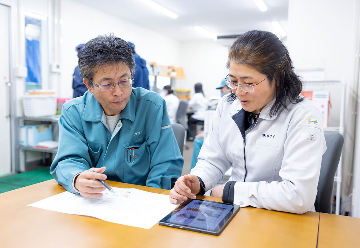 製品の着実な納品に欠かせない<br />
役割を担う『生産計画部門』